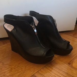 Vince Camuto Peep Toe Wedges